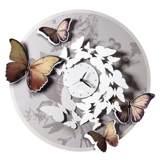 Arti e Mestieri Orologio Mariposa Verano Bianco Marmo 53 cm