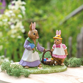 Villeroy & Boch Bunny Tales Emma e Anna in Un Prato Fiorito in Porcellana