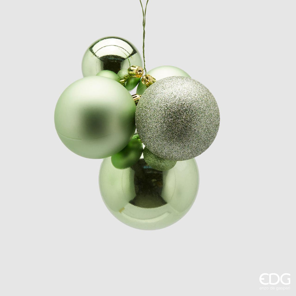 EDG Enzo de Gasperi Palline di Natale Decorazione Grappolo 5 pezzi Ver – Le  Gioie
