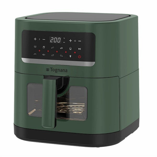 Dictrolux Friggitrice Ad Aria 7,4L Con Oblò: 9 Programmi, 1800W, Cottura Senza Olio Per Piatti Sani E Croccanti