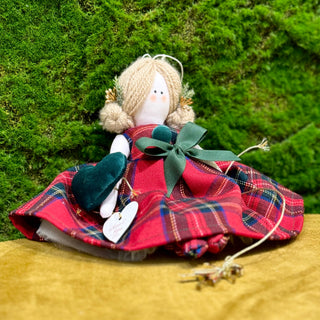 Sara's Idea Doll con Abito Scozzese H20 cm
