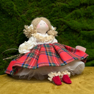 Sara's Idea Doll con Abito Scozzese H20 cm