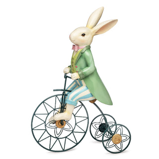 Lamart Decoro Coniglio con Triciclo in Resina H40