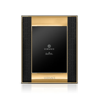 Versace Cornice Portafoto 20x25 cm Oro e Nero