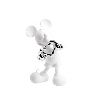 Leblon Delienne Mickey With Love by Kelly Hoppen Bianco Opaco e Argento H30 cm