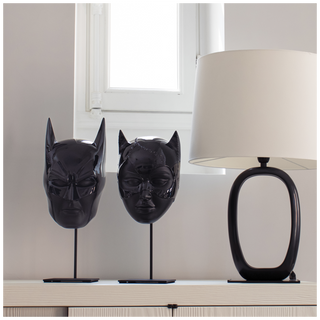Leblon Delienne Maschera di Batman da Muro Nero 37 cm