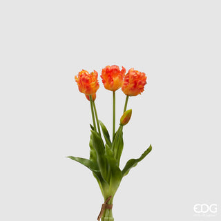 EDG Enzo de Gasperi Bouquet di Tulipani Parrot Arancio 40 cm