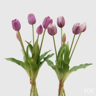 EDG Enzo De Gasperi Set 2 Bouquet Di Tulipani Sfumature Di Lilla