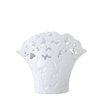 Hervit Creations Vaso Farfalle Traforato in Ceramica 28 cm