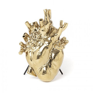 Seletti Vaso Love in Bloom in Fibra di Vetro H25 cm Gold