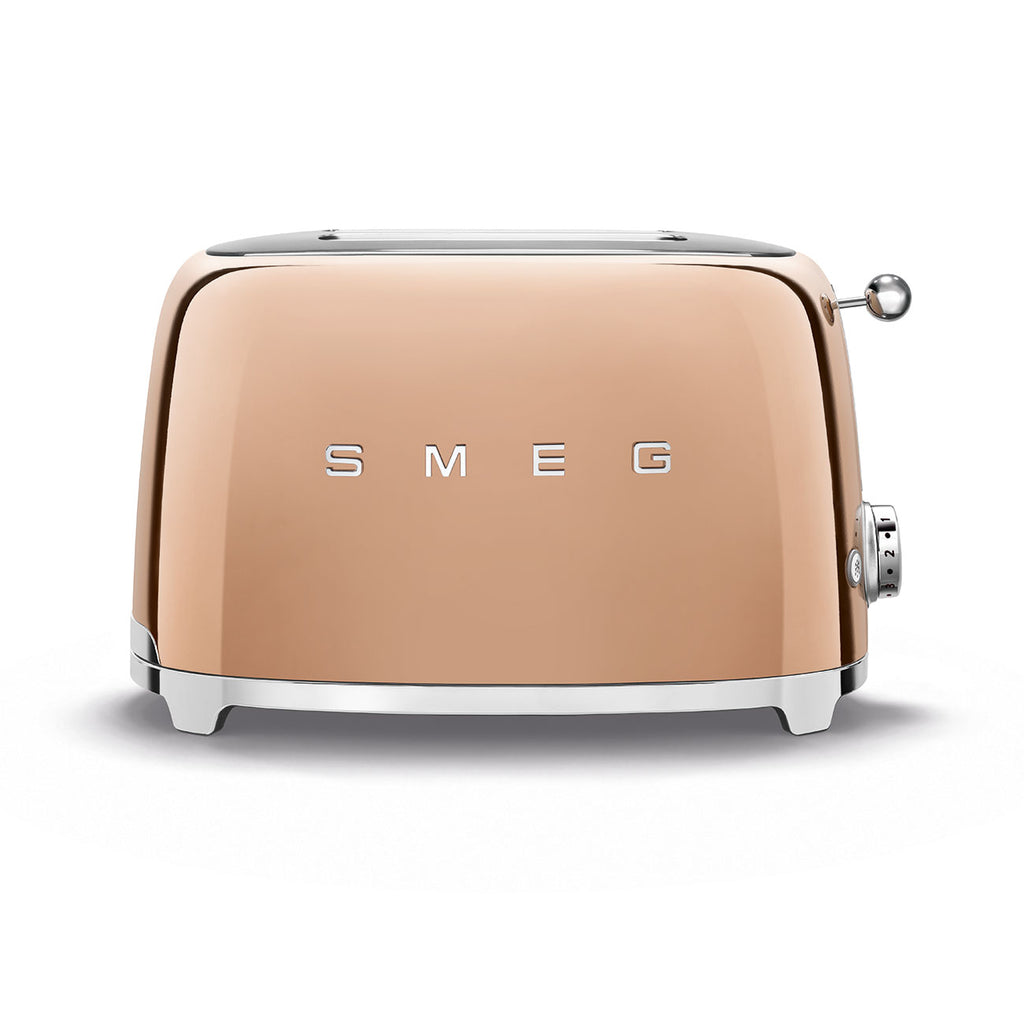  SMEG Tostadora retro de 2 rebanadas (rosa) : Hogar y