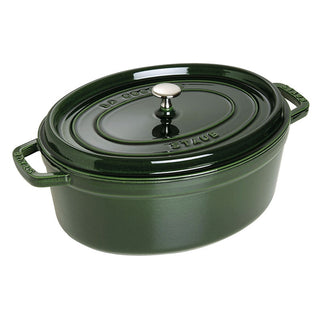 Staub Cocotte Ovale in Ghisa Verde Basilico 33 cm
