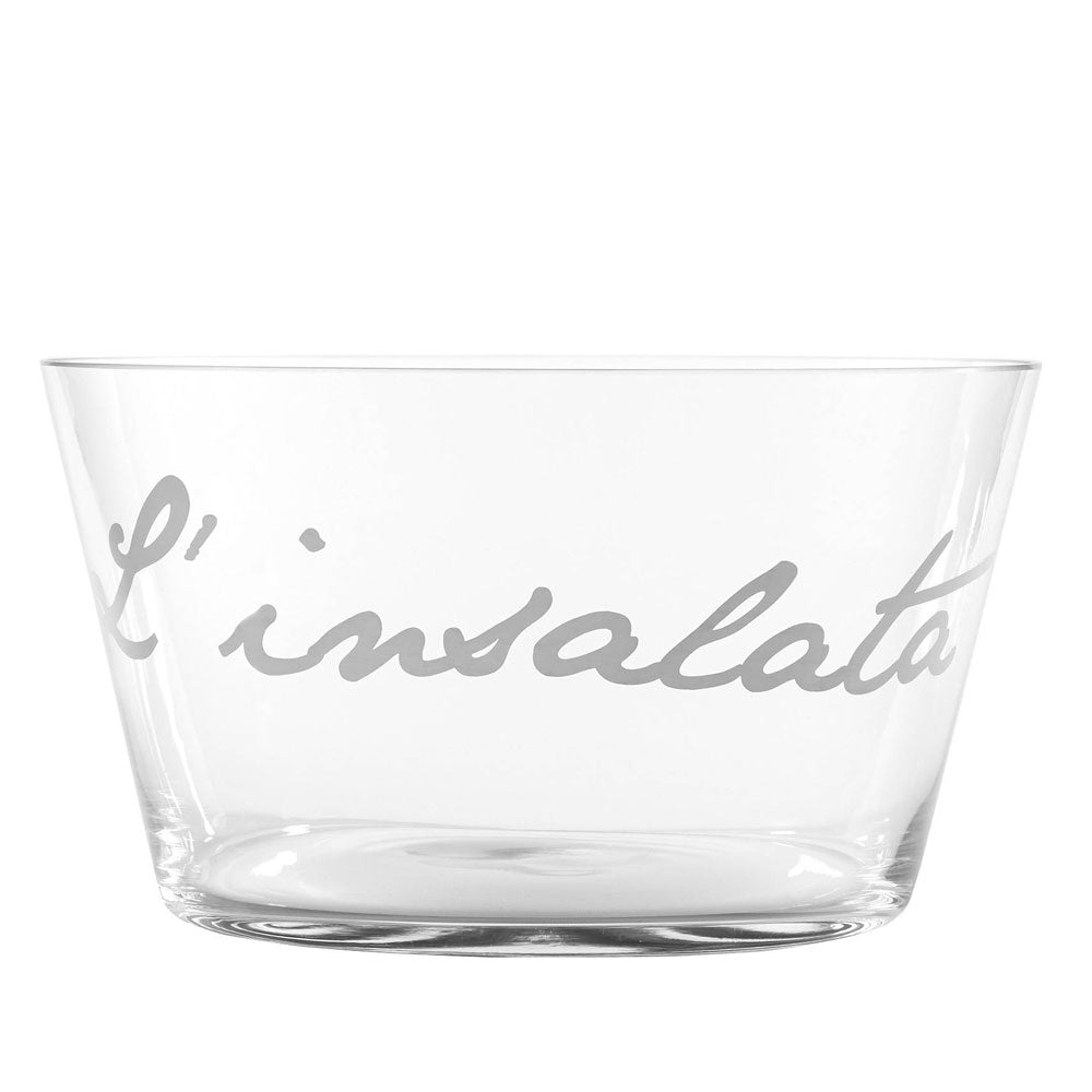 PLATINUX Ciotola per insalata in vetro, ciotola triangolare, 2 l, ciotola in vetro, grande xxl bowl