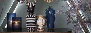 Vasi Egypt EDG Enzo De Gasperi: Porcellana di lusso con dettagli in Oro Puro