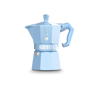 Bialetti Moka Exclusive 3 Tazze Azzurra