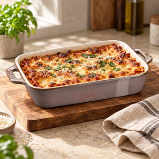 Staub Pirofila Rettangolare in Ceramica Grigio 20 x 16 cm