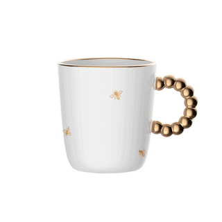 Bialetti Tazza Mug Perle Oro delle Api in Porcellana 90 ML