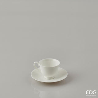 EDG Enzo De Gasperi Juego de 6 tazas de café Clara con platillo D7 cm