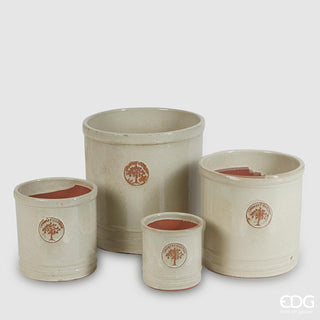 EDG Enzo De Gasperi Set 4 Glaze Cylinder Ceramic Vases