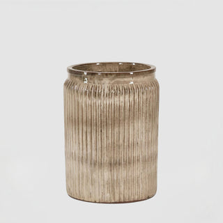 EDG Enzo De Gasperi Vaso Glaze Rotondo H55 cm Sabbia