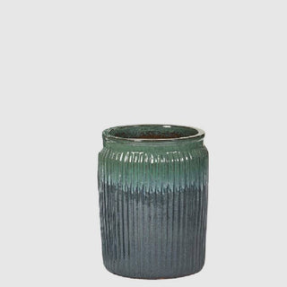 EDG Enzo De Gasperi Vaso Glaze Rotondo H70 D55 cm Verde