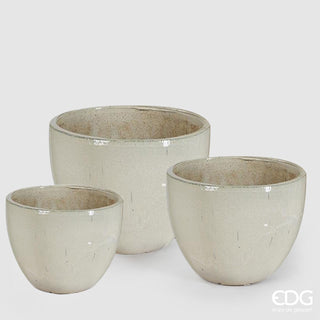 EDG Enzo De Gasperi Glaze Rounded Ceramic Vase H52 cm