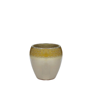 EDG Jarrón redondo de cerámica Enzo De Gasperi Glaze Alt. 32 cm