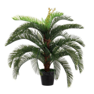 Andrea Bizzotto Artificial Cycas Palm Plant with Vase 30 Leaves H100 cm