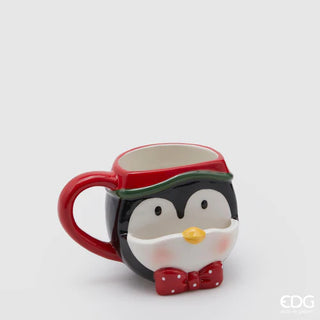 EDG Enzo De Gasperi Penguin Mug with Snack Holder H10 cm