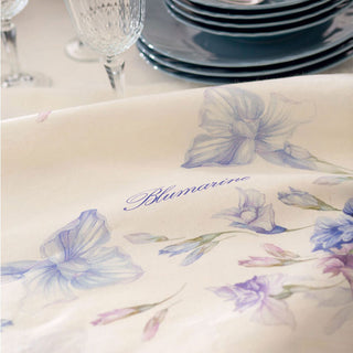Blumarine Tablecloth Iris 170x270 cm Powder in Linen