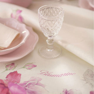 Blumarine Tablecloth Rose 170x270 cm in Pink Linen