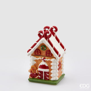EDG Enzo De Gasperi Marzipan House Container with Bow H19 cm