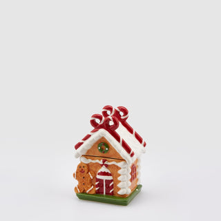 EDG Enzo De Gasperi Marzipan House Container with Bow H13 cm