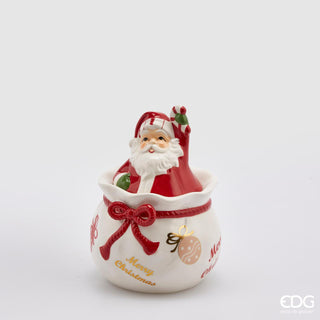 EDG Enzo De Gasperi Christmas Container Santa in Sack H21 D14 cm