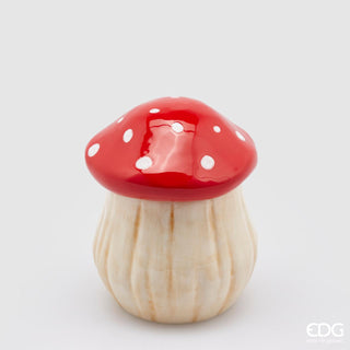 EDG Enzo De Gasperi Christmas Mushroom Container H16.5 cm