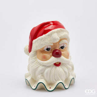 EDG Enzo De Gasperi Vaso Natalizio Santa Clown H29 D21 cm