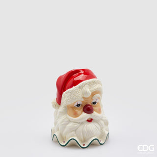 EDG Enzo De Gasperi Vaso Natalizio Santa Clown H17 D12 cm