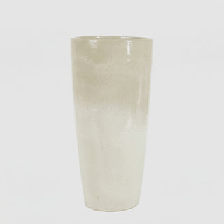 EDG Enzo De Gasperi Vaso Glaze Rotondo H80 cm Avorio