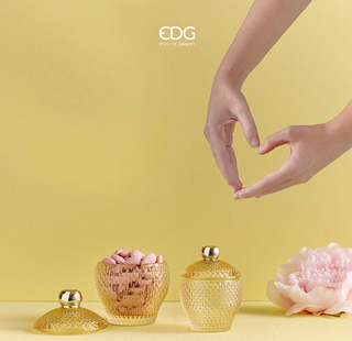 EDG Enzo De Gasperi Micro Square Behälter H14,5 cm Gelb