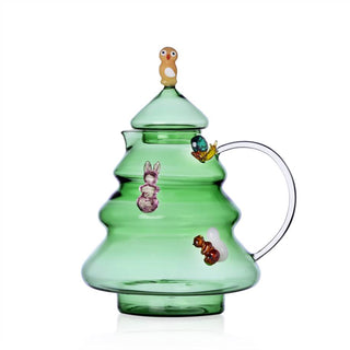 Jarra para árbol de Navidad Ichendorf Milano con búho de cristal de borosilicato