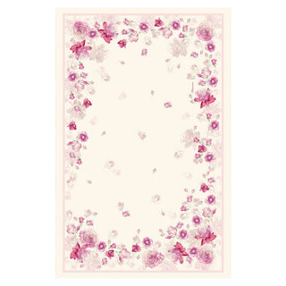 Blumarine Tovaglia Rose 170x270 cm in Lino Rosa