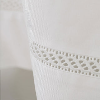 Alfombra de pasillo Blumarine Contessa 50x150 cm de algodón blanco