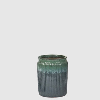 EDG Enzo De Gasperi Vaso Glaze Rotondo H55 D40 cm Verde