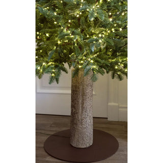 Albero di Natale Rockefeller Slim di Salvatore Izzo H210 cm Ultra Realistico Total PE 2200 Led con Tronco Incluso