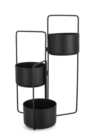 Andrea Bizzotto Keyra 3-tier metal planter 68x45 cm