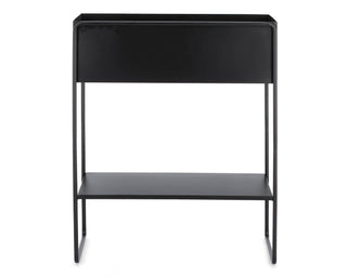 Andrea Bizzotto Madelyn Rectangular Black Planter with Steel Shelf 45x44 cm