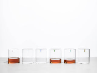 Ichendorf Milano Trace Set 6 Tumbler in Vetro Borosilicato
