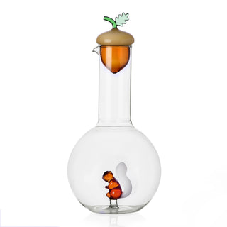 Ichendorf Milano Acorns Bottiglia Scoiattolo Ghianda in Vetro Borosilicato