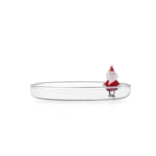 Ichendorf Milano Christmas Tales Piattino Babbo Natale in Vetro Borosilicato