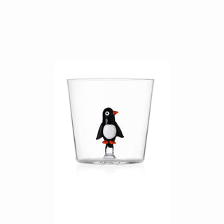 Ichendorf Milano Christmas Tales Set 2 Tumbler Pinguino in Vetro Borosilicato